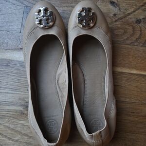 Tory Burch Tan Ballet Flats
